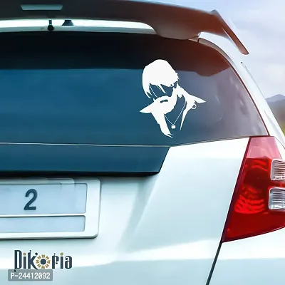 Dikoria Kgf Car Sticker, car Stickers for Car Exterior, Glass, Wall, Window | White Color Standard Size (12x12 Inch) | Design-Kgf Car Sticker White- D69