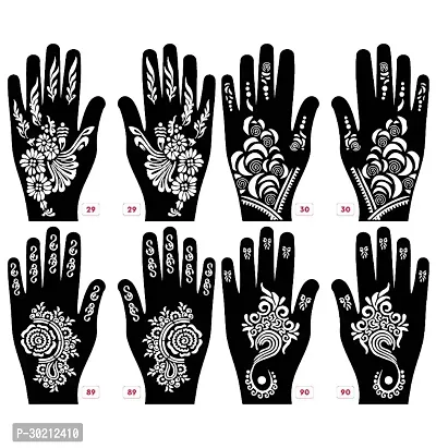 Beautiful Mehndi Stencils Stickers Pack Of 4 Pairs