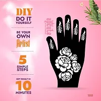 Apcute Stencil tattoo | Mehandi Stencils for Girls, women and Kids | Easy to use, Best Mehandi Design Stencil Sticker collections, Design no - Apcute - HB - 188-thumb2