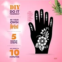 Apcute Mahndi stickers | Mehandi Stencils for Girls, women and Kids | Easy to use, Best Mehandi Design Stencil Sticker collections, Design no - Apcute - HB - 159-thumb2