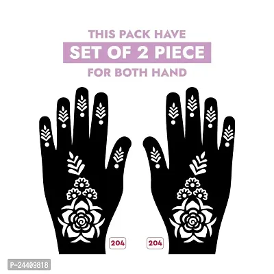 Apcute Tattoo designs for women | Mehandi Stencils for Girls, women and Kids | Easy to use, Best Mehandi Design Stencil Sticker collections, Design no - Apcute - HB - 204-thumb2