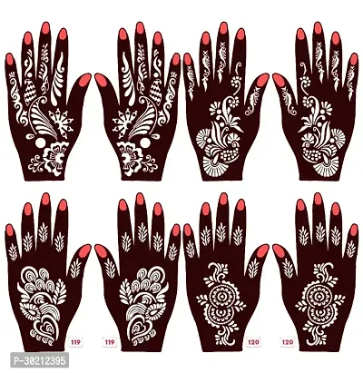 Beautiful Mehndi Stencils Stickers Pack Of 4 Pairs