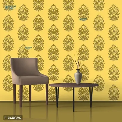 D?cor Gali Stencil Wall Paint Suitable for Room d?cor Size - 16x24 Inches Design No-DS-D6-thumb3