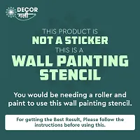 Decor Gali Wall Painting Stencils for Room Decoration Size - 16x24 Inches Design No-DS-D26-thumb4