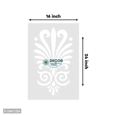 D?cor Gali Stencil for Wall for Wall Painting New Designs Size - 16x24 Inches Design No-DS-D10-thumb4