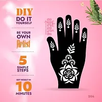 Apcute Tattoo designs for women | Mehandi Stencils for Girls, women and Kids | Easy to use, Best Mehandi Design Stencil Sticker collections, Design no - Apcute - HB - 204-thumb2