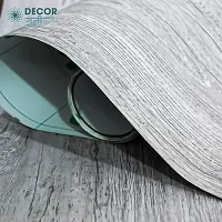 D?COR GALI Self Adhesive Gray WoodenTexture Waterproof Vinyl Wallpaper Stickers for Wooden Door, Wardrobe, Wall, PVC Wall Papers Design-2X8 Feet-thumb1