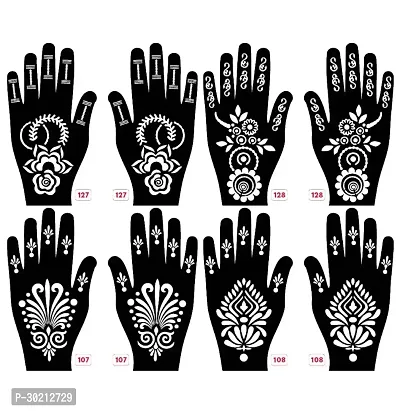 Beautiful Mehndi Stencils Stickers Pack Of 4 Pairs