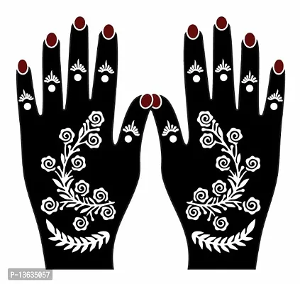 Apcutes mehndi stencil for both hands.-thumb0