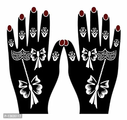 Apcutes mehndi design stencil for both hands.-thumb0