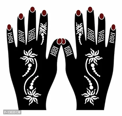 Apcutes mehndi design stencil for both hands.-thumb0