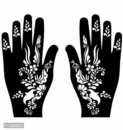 Apcutes mehndi stencil for both hands.-thumb0