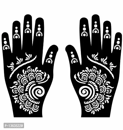 Buy REUSABLE HENNA STENCIL DESIGN WASHABLE/STICK ON TATTOO BRIDAL-FULL HAND  (5L) Online at Low Prices in India - Amazon.in