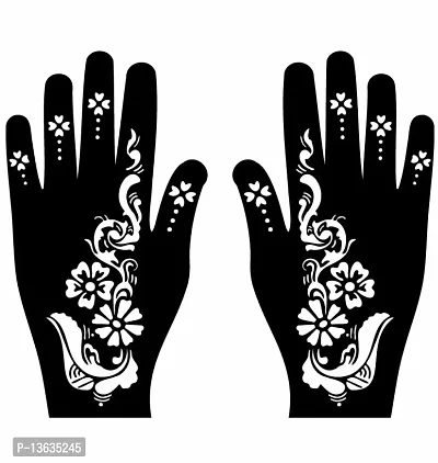 Apcutes mehndi stencil for both hands.-thumb0