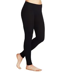 Aqua Holic Women's Lycra Compression Pant(Black) (XXXL)-thumb2