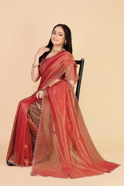 Must Have Silk Blend Saree with Blouse piece 