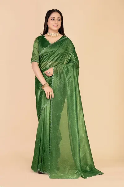 Best Selling Silk Blend Saree with Blouse piece 