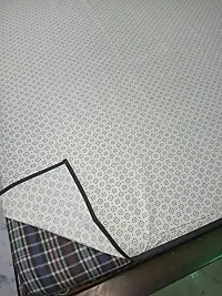 CPG SOFT Self Design PVC Waterproof King Size Mattress Baby Plastic Sheet Protector 75""x78"" White-thumb1