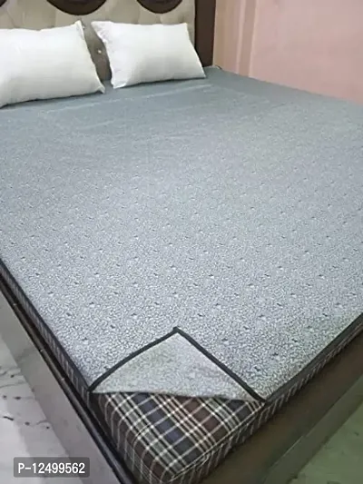 Home Dressing Bedsheet Protector Waterproof Double Bed, Blue
