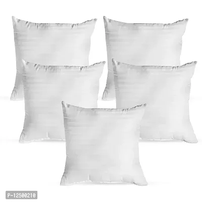 Samrat Hotel Quality Hollow Fiber Filler Cushion (16X16 Inches; White) -Set of 2-thumb3