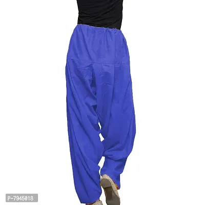 Trusha Dresses Women's Loose Fit Patiala/Salwar Pant Pack of 2 (Free Size) (Black-Blue)-thumb5