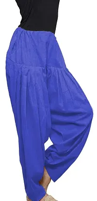 Trusha Dresses Women's Loose Fit Patiala/Salwar Pant Pack of 2 (Free Size) (Black-Blue)-thumb3