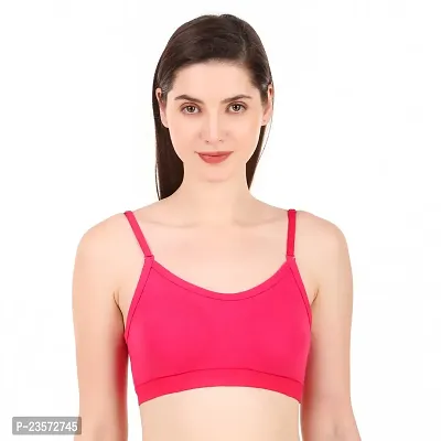 Fancy Cotton Blend Solid Bra For Women-thumb0