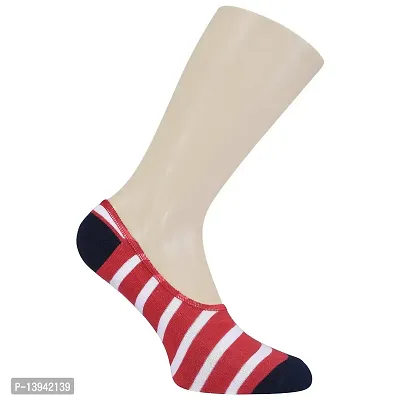 FOOTPRINTS Premium ORGANIC Cotton New launch Men Women Loafer Socks with Anti-Slip Grip - Red