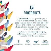 FOOTPRINTS Organic cotton Kids Socks -9-12 years - Pack of 3 Pairs - Colourful Stripes-thumb4