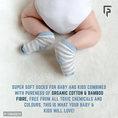 Footprints Super Soft Organic Cotton Baby Girls Socks- Pack of 3 Pairs (12-18 Months)-thumb5