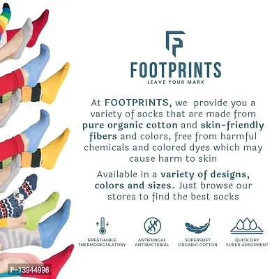 FOOTPRINTS Organic Cotton Kids Socks | Colourful Stripes-thumb4