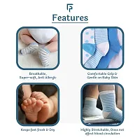 Footprints Super Soft Organic Cotton Baby Girls Socks- Pack of 3 Pairs (12-18 Months)-thumb2