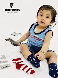 FOOTPRINTS Organic cotton Kids Socks - Pack of 3 Pairs - Stripes-thumb2