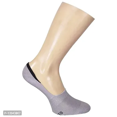 FOOTPRINTS Premium ORGANIC Cotton New launch Men Women Loafer Socks with Anti-Slip Grip -Grey