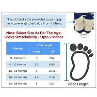 FOOTPRINTS Organic Cotton Anti-Skid Socks (P4 GIRL, 3-5 Years)-thumb2