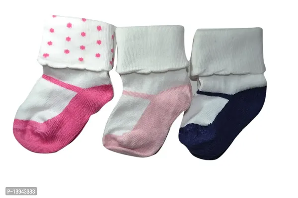 FOOTPRINTS Girl's Cotton Socks (Pack of 3)