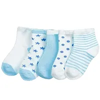 FOOTPRINTS Organic cotton Kids Socks - Pack of 5 Pairs - blue (0-6 Months)-thumb1