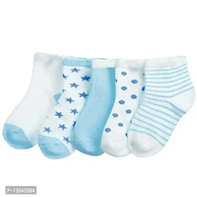 FOOTPRINTS Organic cotton Kids Socks - Pack of 5 Pairs - blue (0-6 Months)-thumb2