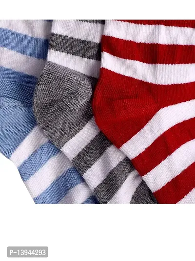 FOOTPRINTS Super soft Organic cotton and bamboo socks- Pack of 3 - (12-24 Months)- Stripes-thumb2