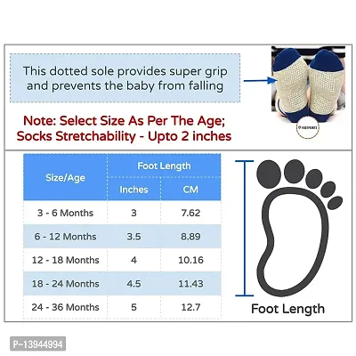 FOOTPRINTS Organic Cotton Anti-Skid Socks (P6 GIRL, 2-3 Years)-thumb4