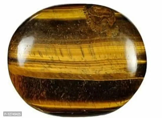 Aanya Gems Stone 5 Carat 5.50 Ratti Tiger Eye Gemstone from Srilanka Natural Earthmine Stone Certified by Lab for Men & Women-thumb0