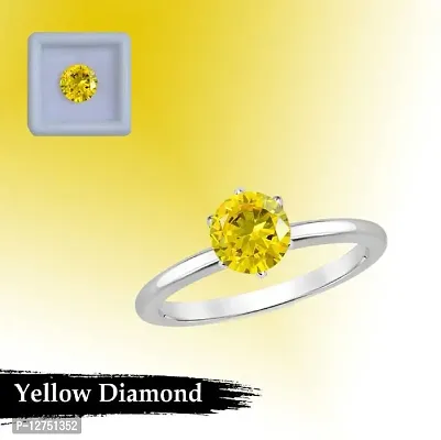 Aanya Gems Yellow Cubic Zirconia Diamond Certified Loose Gemstone for Women-thumb3