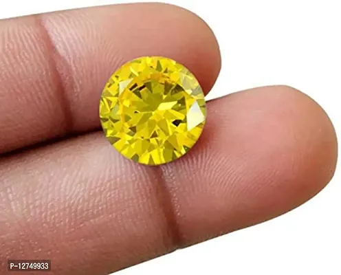 Aanya Gems Yellow Cubic Zircon Gemstone Wear in Ring Pendant-thumb3