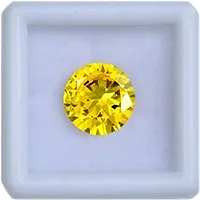 Aanya Gems Yellow Cubic Zircon Gemstone Wear in Ring Pendant-thumb1