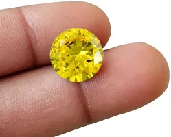 Aanya Gems Yellow Cubic Zirconia Diamond Certified Loose Gemstone for Women-thumb1