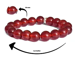 Aanya Gems Genuine Red Onyx 8 mm Round Beads Bracelet Metaphysical Vastu Reiki Crystal Healing Natural Stone-thumb2