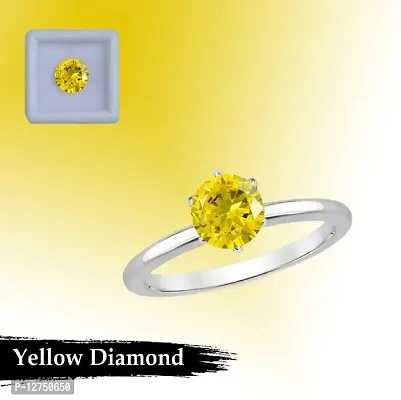 Aanya Gems Natural Diamond Color Zircon 7.25 Ratti Gemstone (Yellow Diamond Zircon)-thumb2