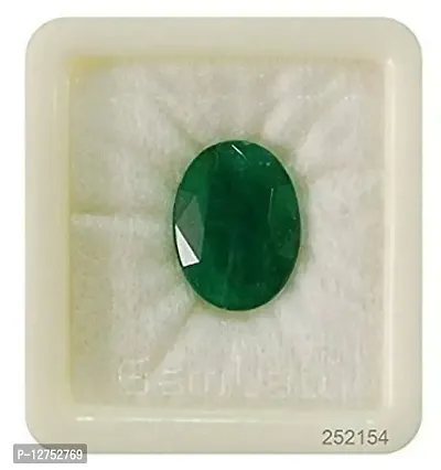 Aanya Gems 8.25 Ratti Panna/Emerald Gemstone with Lab Certified For Men and Women-thumb0