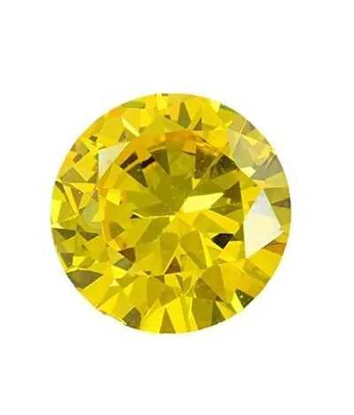 Aanya Gems Diamond Color Zircon Stone Round shape For Gift Lover, Wife Girlfriend