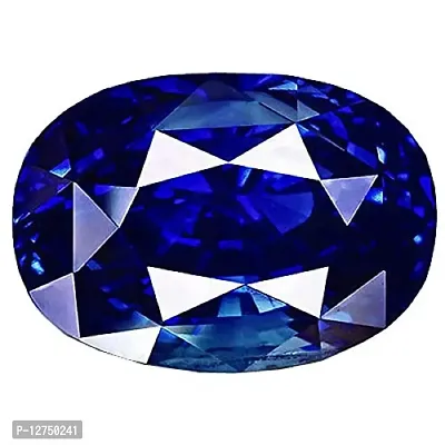 Blue Sapphire Stone Cultured Certified Neelam Gemstone 9.25 Ratti